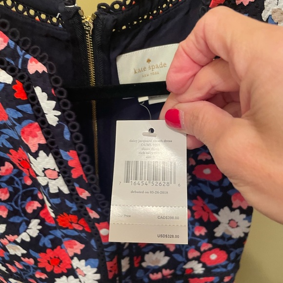 Kate Spade Navy Dress with Gold Accents FIRM PRICE - Picture 6 of 6
